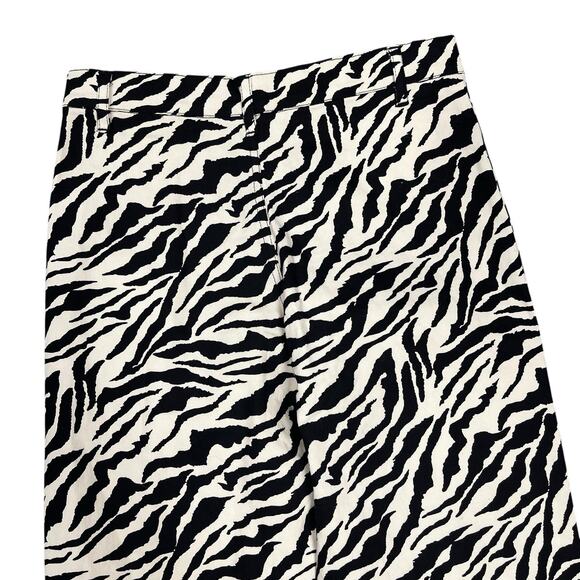 Motel Rocks Zoven Trouser 90s Zebra Flare Pant Size Small NWT - Picture 9 of 9